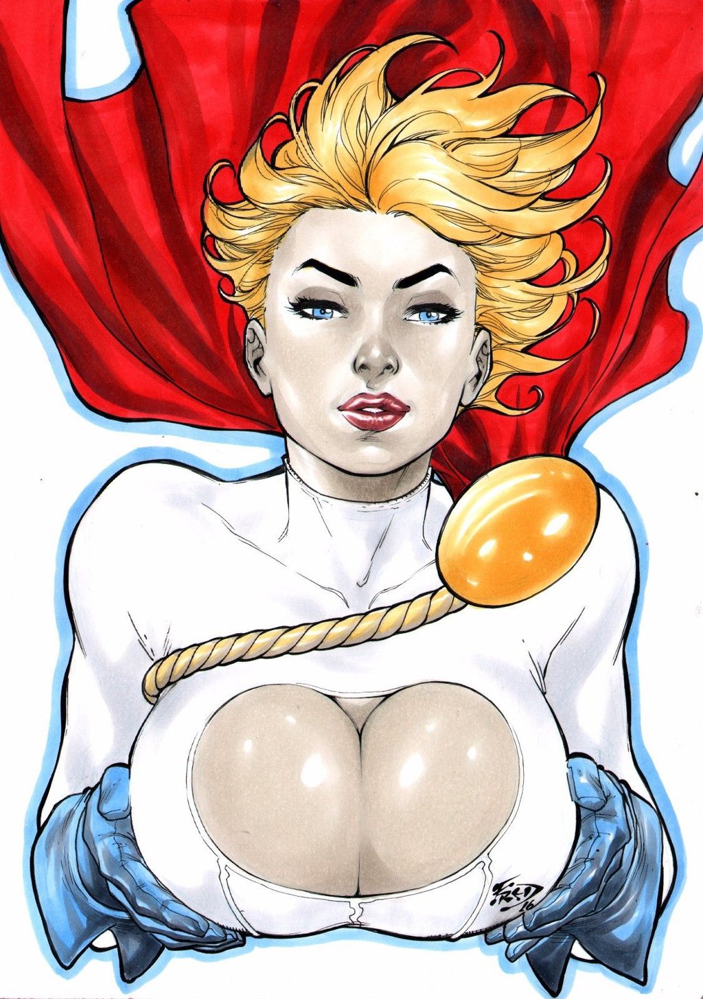 1024x1455, 312 Kb / power girl, fredbenes