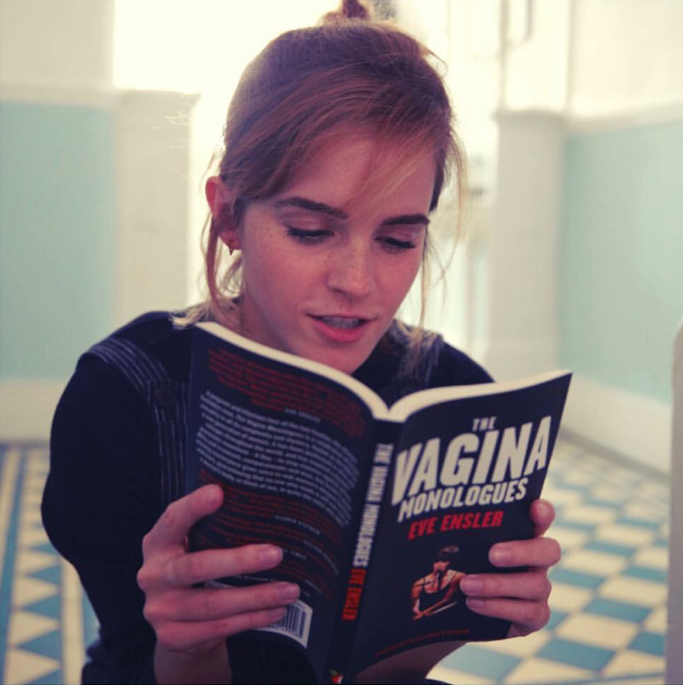 968x970, 418 Kb / эмма уотсон, книга, монолог вагины, ив энцлер