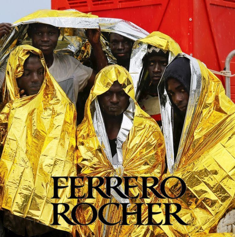 748x754, 217 Kb / негры, фольга, шоколад, дождевик, термоодеяло