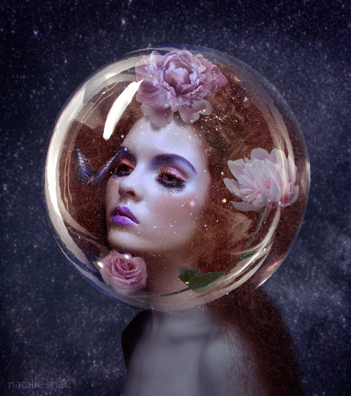 700x788, 244 Kb / женщина, цветы, бабочки, сюрреализм