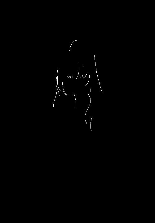 500x720, 42 Kb / сиськи, девушка, ч/б, гиф