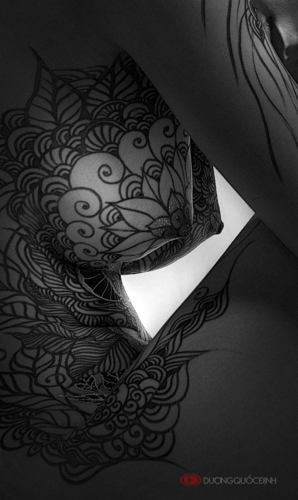 1024x1717, 316 Kb / рисунок, тело, сиськи, ч/б, duongquocdinh