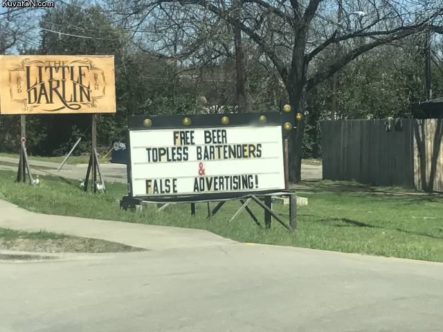 640x480, 51 Kb / реклама, пиво, барменша, топлесс