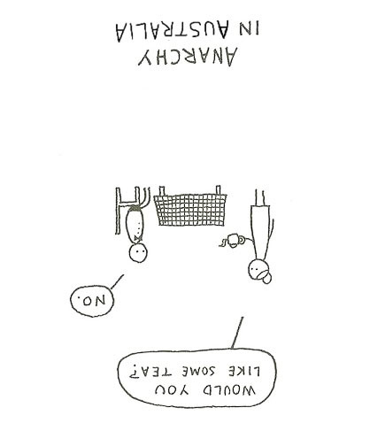 435x478, 35 Kb / анархия, австралия, австралия, чай, вверх ногами