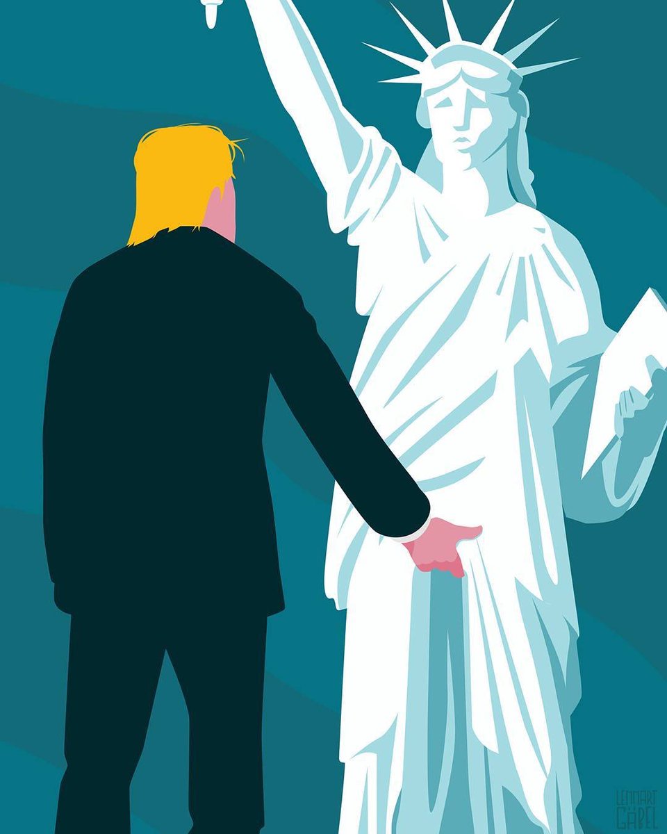 960x1200, 86 Kb / трамп, статуя свободы