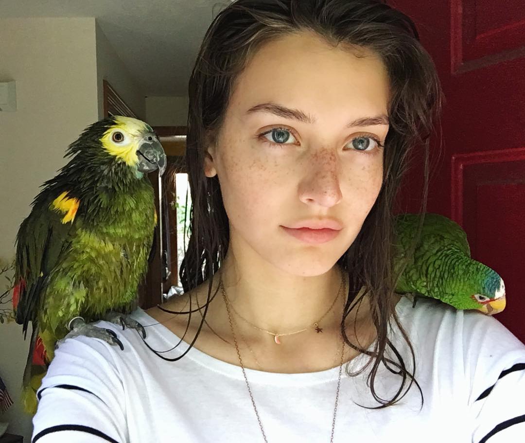 1080x911, 102 Kb / веснушки, попугай, jessica clements