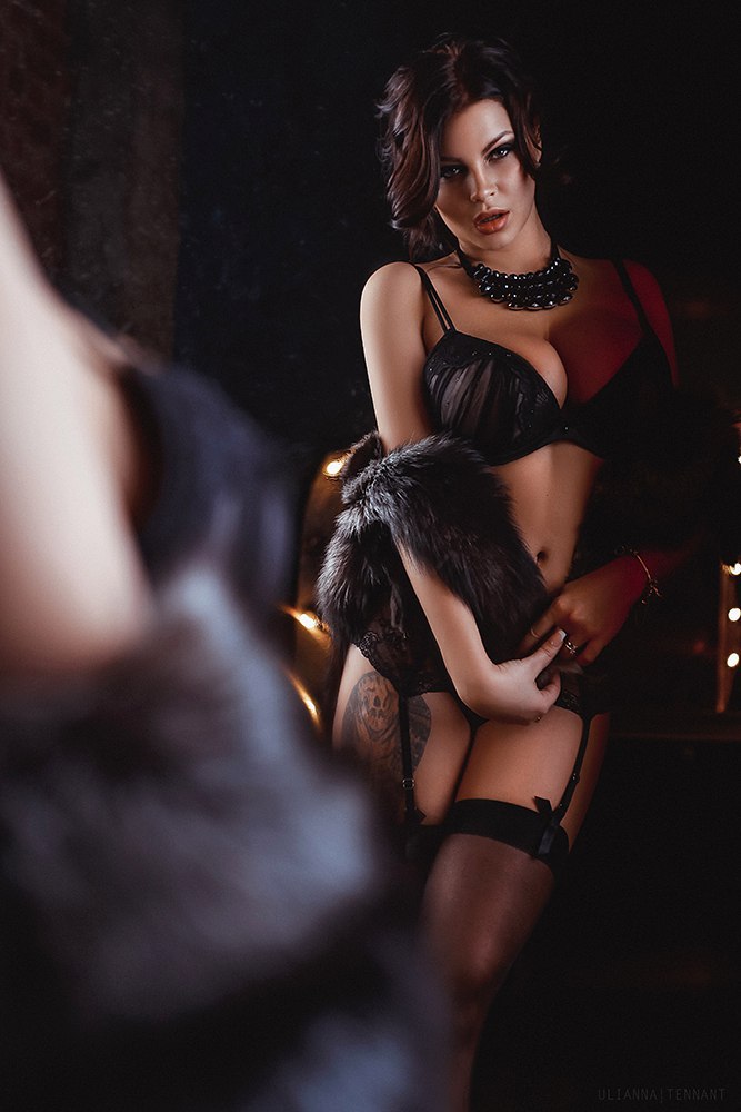 667x1000, 82 Kb / чулки, меха, тату, кольца, браслет, ожерелье, белье, черное