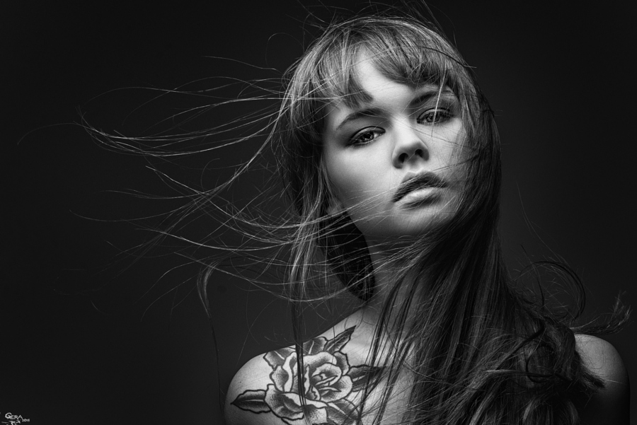 900x601, 185 Kb / женщина, тату, ч/б, Анастасия Щеглова