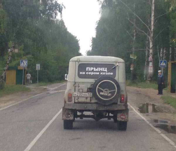 600x515, 27 Kb / uaz, уаз, прынц, принц, козел, дорога