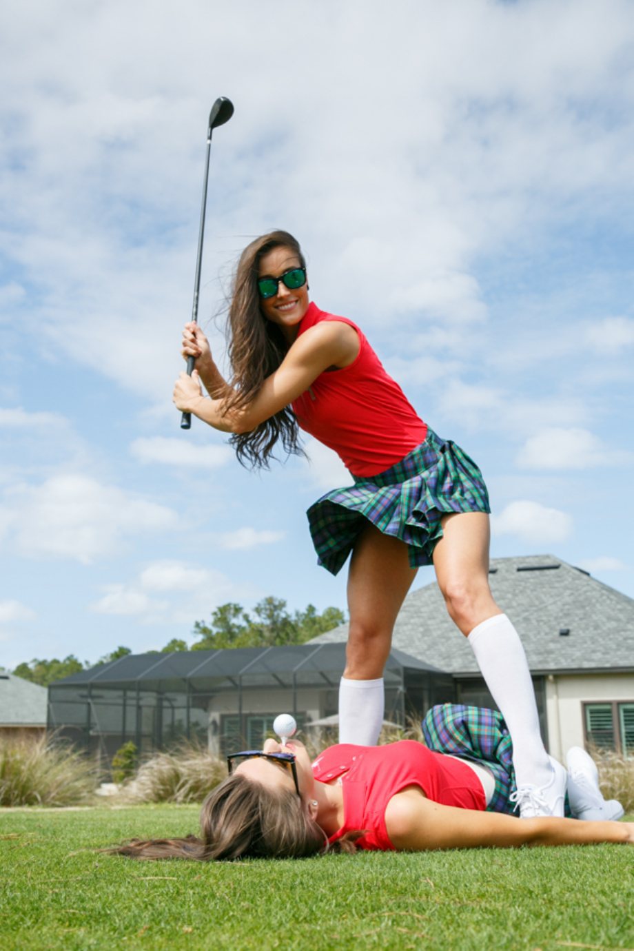 920x1380, 139 Kb / гольф, гетры, шотландка, ноги, клюшка