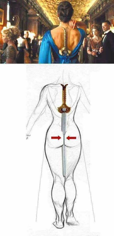 464x960, 50 Kb / чудо, женщина, меч, спрятала