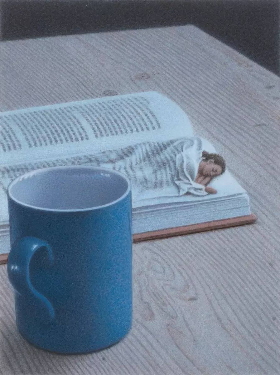 898x1200, 122 Kb / кружка, книга, девочка, уснула
