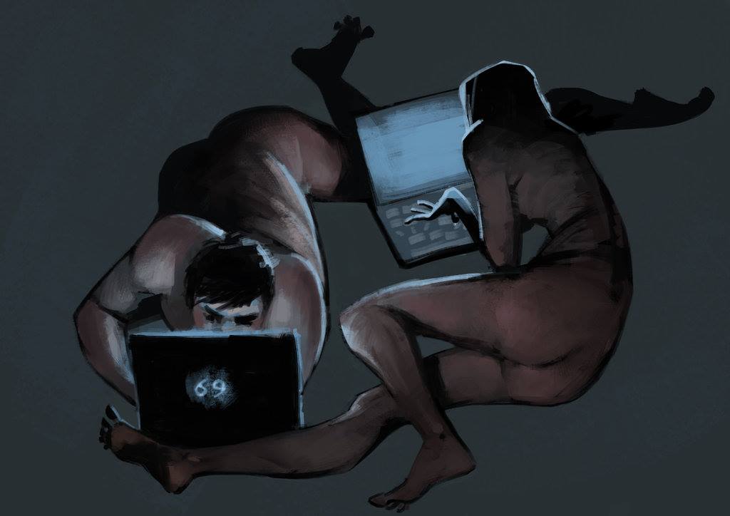 1024x724, 44 Kb / 69, поза, компы, интернет, экран, свет, Виктория Соколова