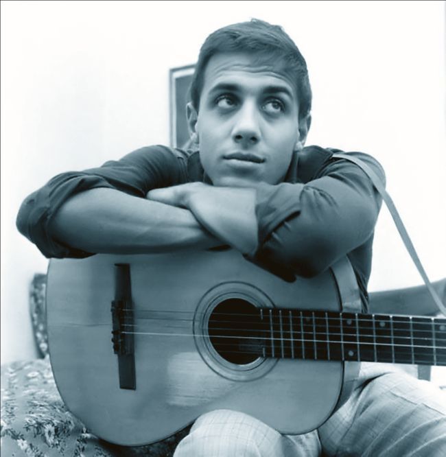 650x666, 44 Kb / челентано, гитара, ч/б, ретро