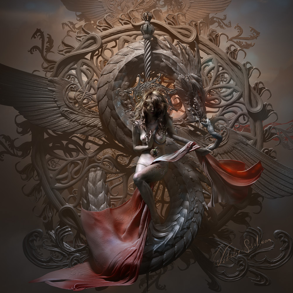 1000x1000, 301 Kb / дракон, змий, Виталий Сокол