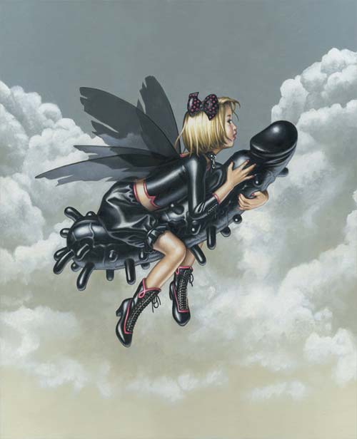 500x616, 33 Kb / фея, ведьма, дилдо, пупырышки, крылья, блондинка