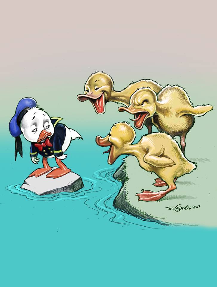 727x960, 60 Kb / гадкий утёнок, Дональд, утки, травля, смех