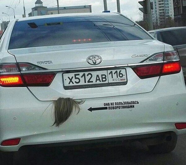 600x533, 73 Kb / авто, хвост, волосы, поворотник, toyota, Татарстан