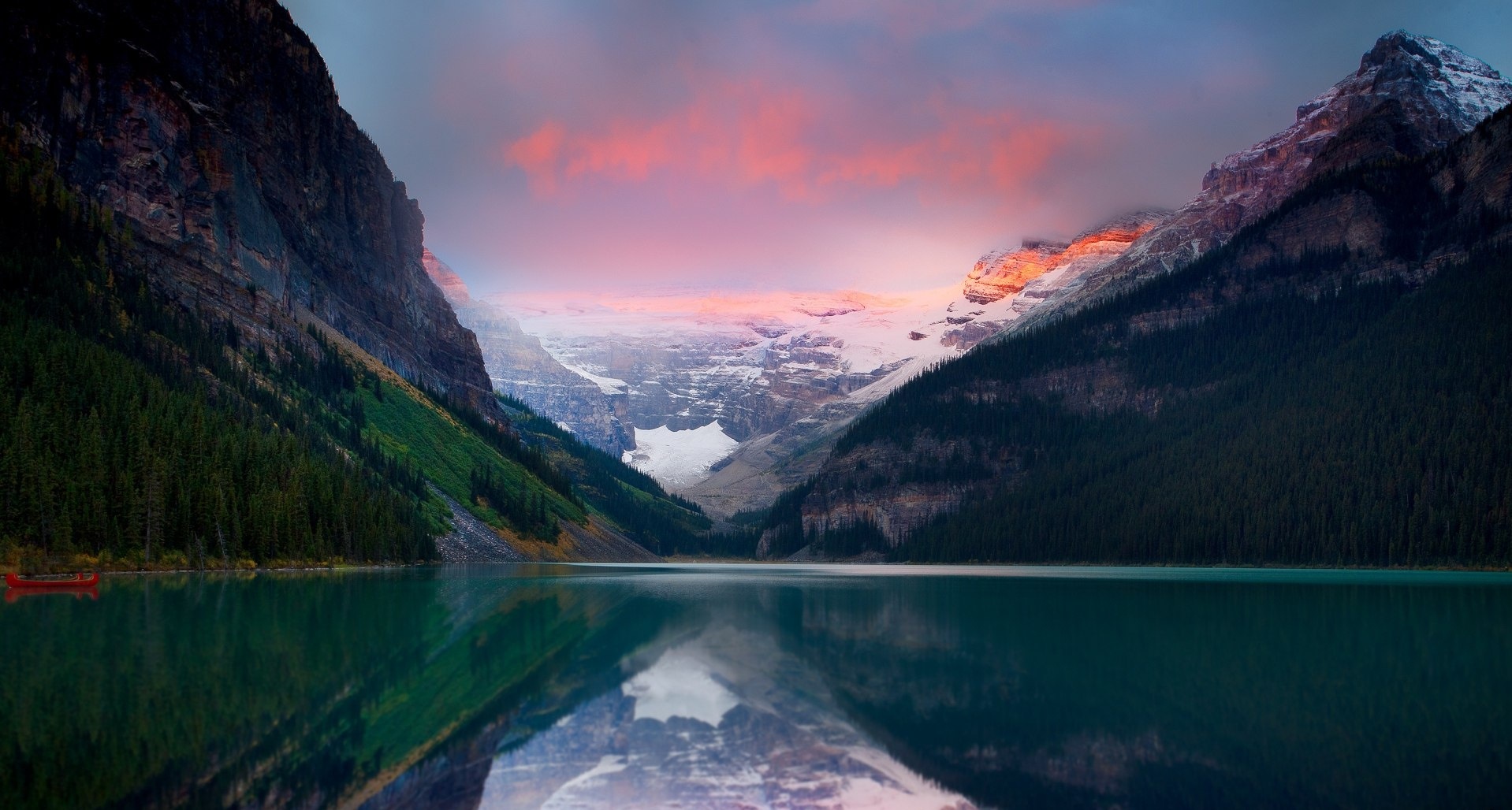 1918x1028, 440 Kb / горы, озеро, отражение, пейзаж