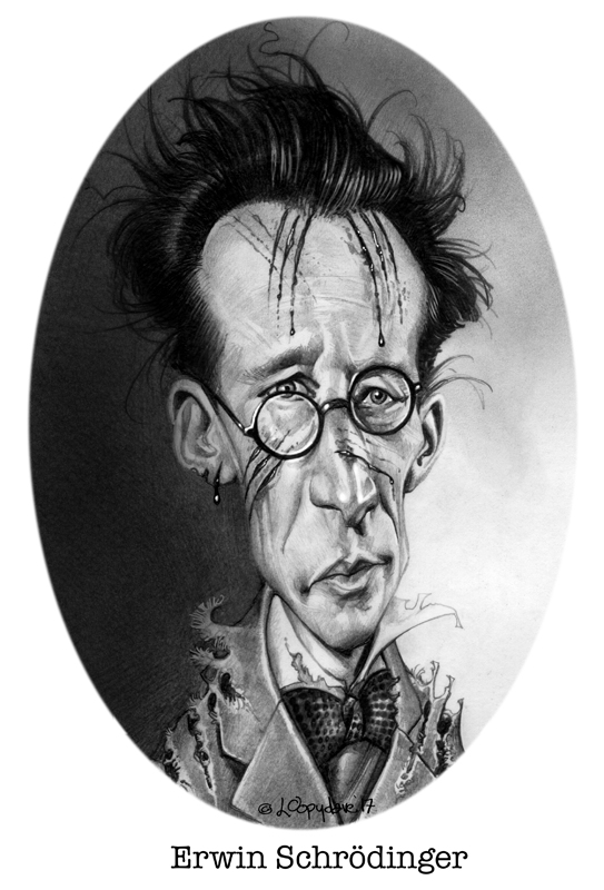 543x800, 211 Kb / Шредингер, портрет, шарж, loopydave