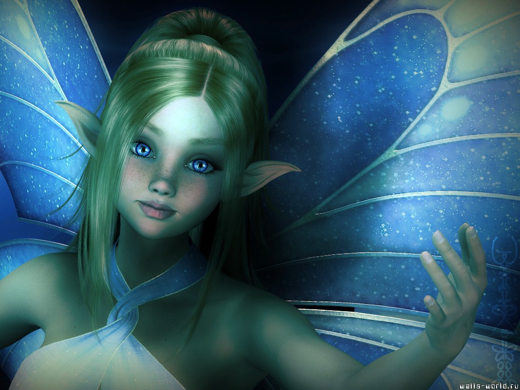1024x768, 189 Kb / фея, крылья, рисунок