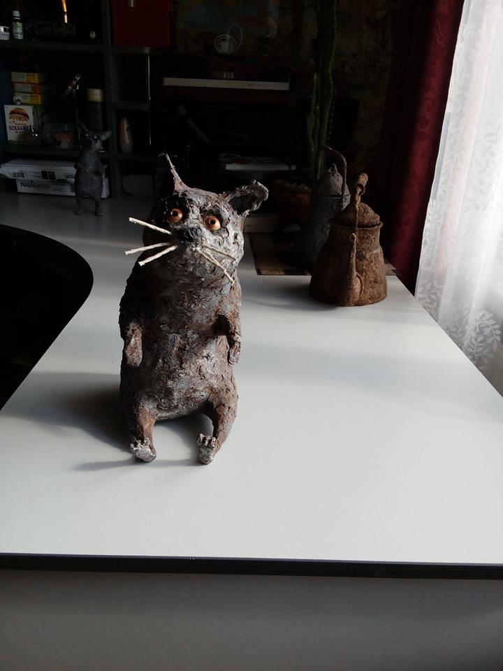 720x960, 52 Kb / скульптура, кот, Dainius Sukys