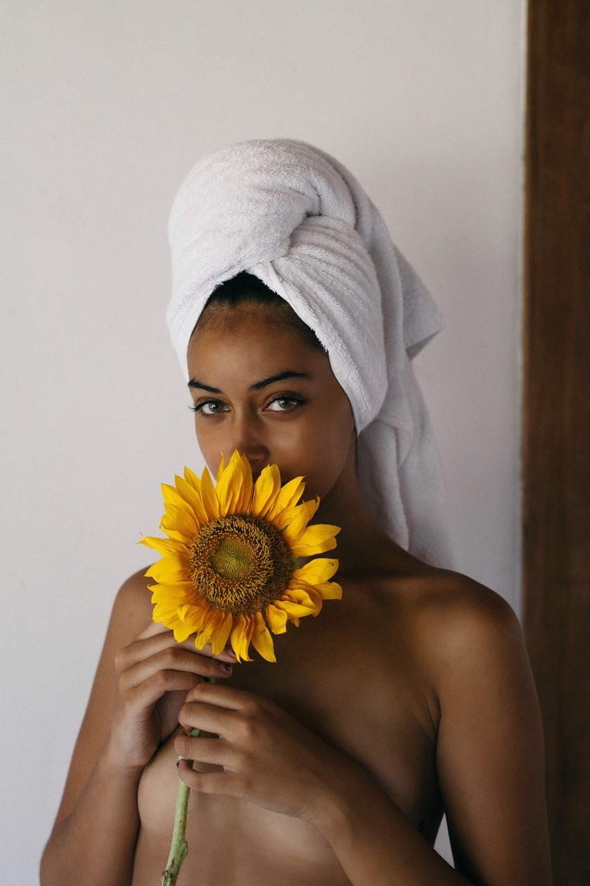 852x1280, 243 Kb / тюрбан, подсолнух