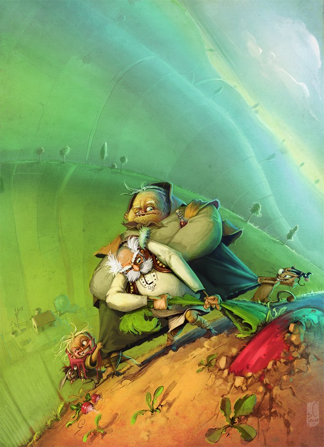 664x916, 124 Kb / большая редиска, бабка, дедка, внучка, жучка, кошка, мышка, тянут, cristianci