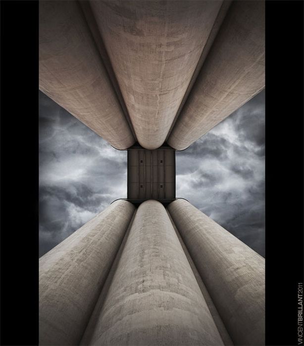 614x700, 46 Kb / вышка, мост, небо