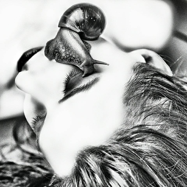 600x600, 494 Kb / ч/б, лицо, глаз, улитка