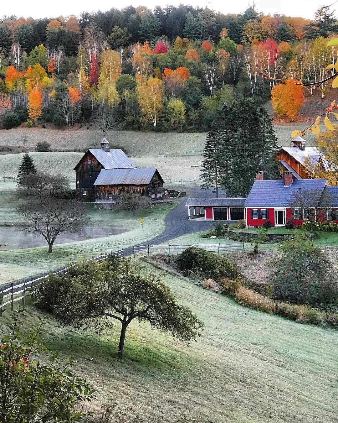 1080x1350, 390 Kb / осень, дома, холмы