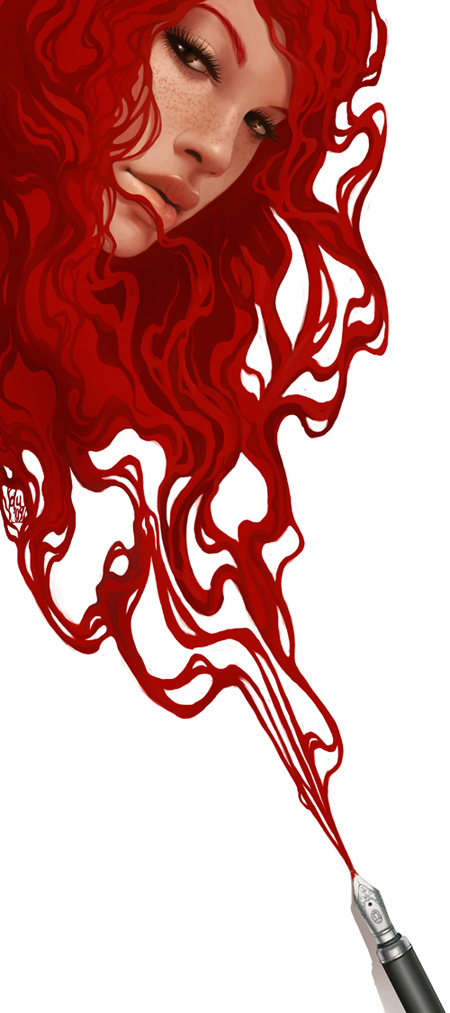 450x1013, 178 Kb / перо, чернила, рыжая