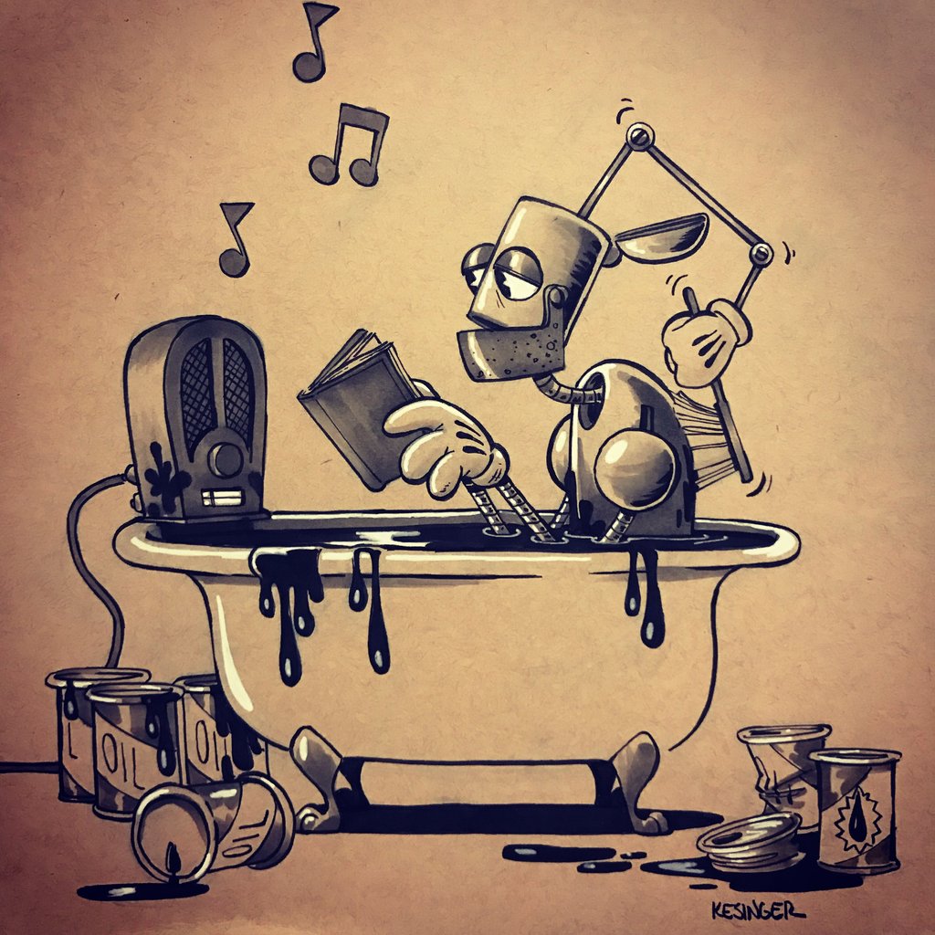 1024x1024, 208 Kb / робот, ванна, щётка, масло, briankesinger