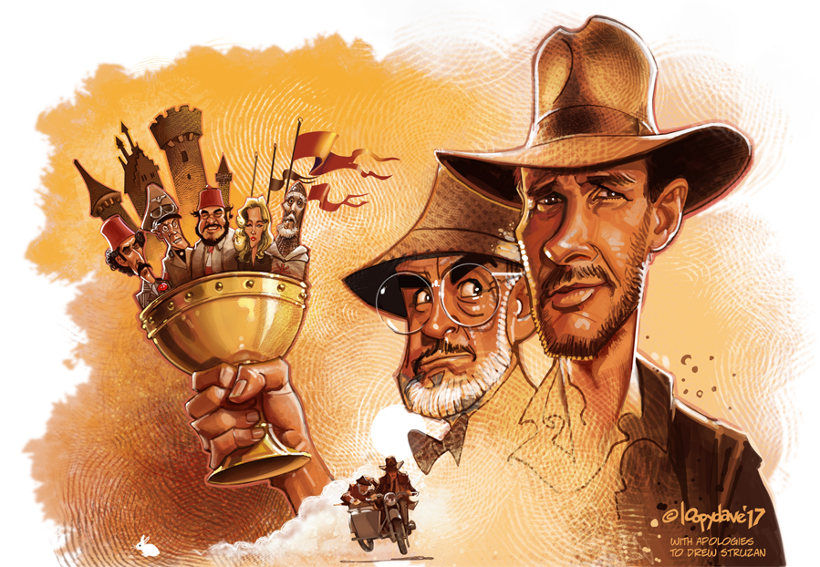 899x622, 628 Kb / Индиана Джонс, Святой Грааль, Шон Коннери, Харрисон Форд