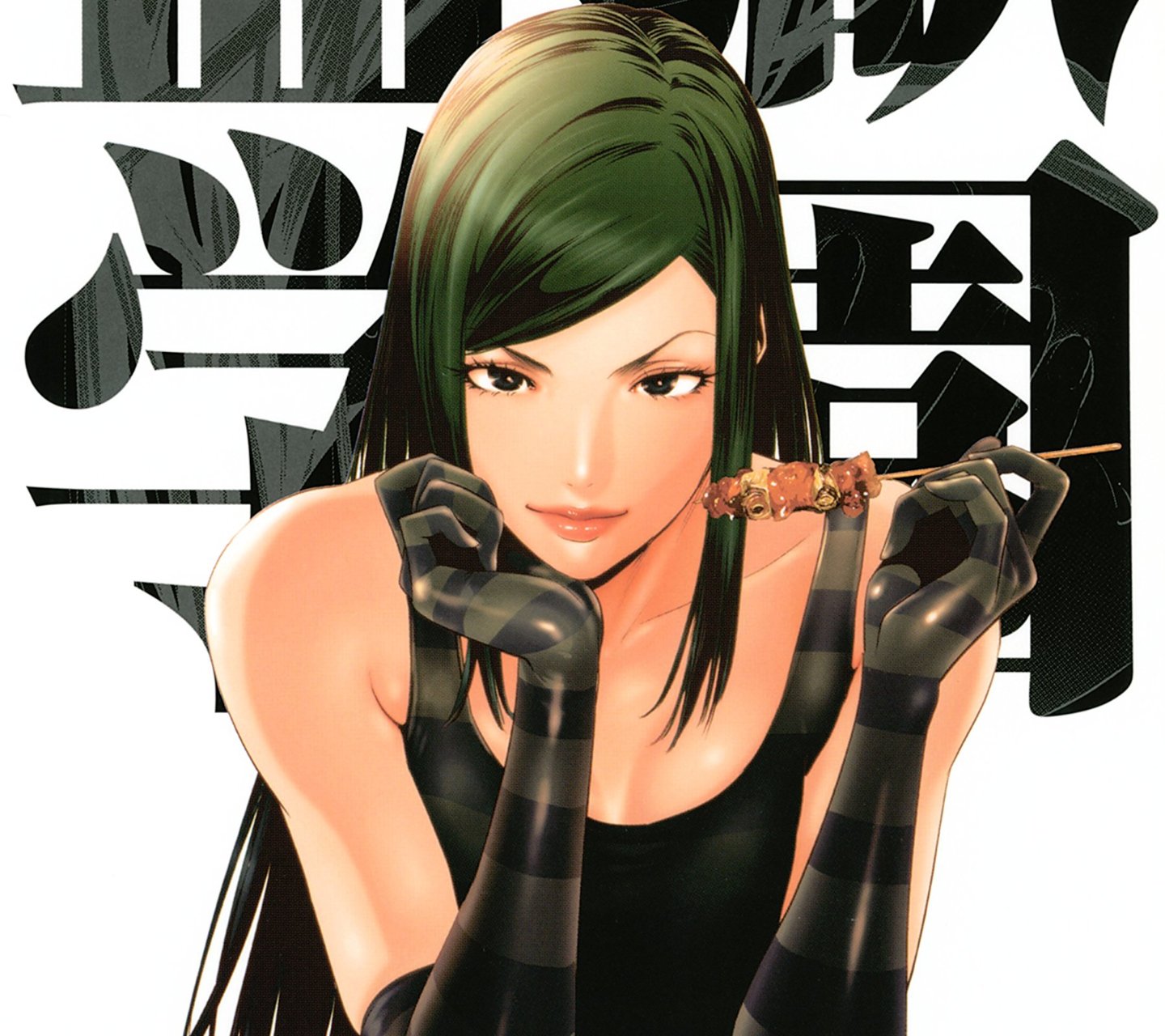 1440x1280, 251 Kb / перчатки, брюнетка, конфета