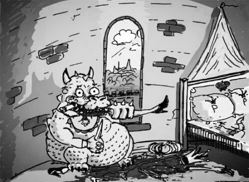 499x365, 51 Kb / дракон, принцесса, ё