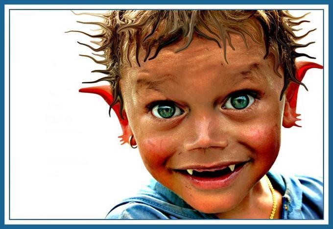 680x467, 48 Kb / вампирёнок, бесенок