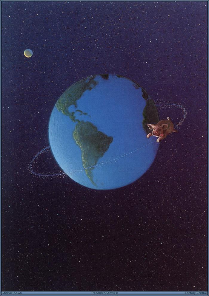 700x993, 104 Kb / Космос, орбита, свинья