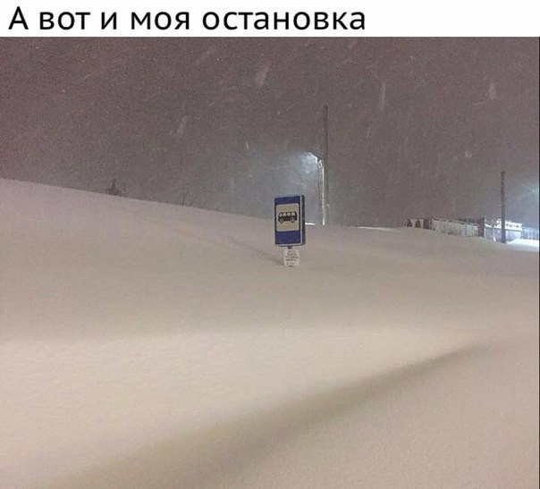 604x547, 42 Kb / остановка, снег, сугроб