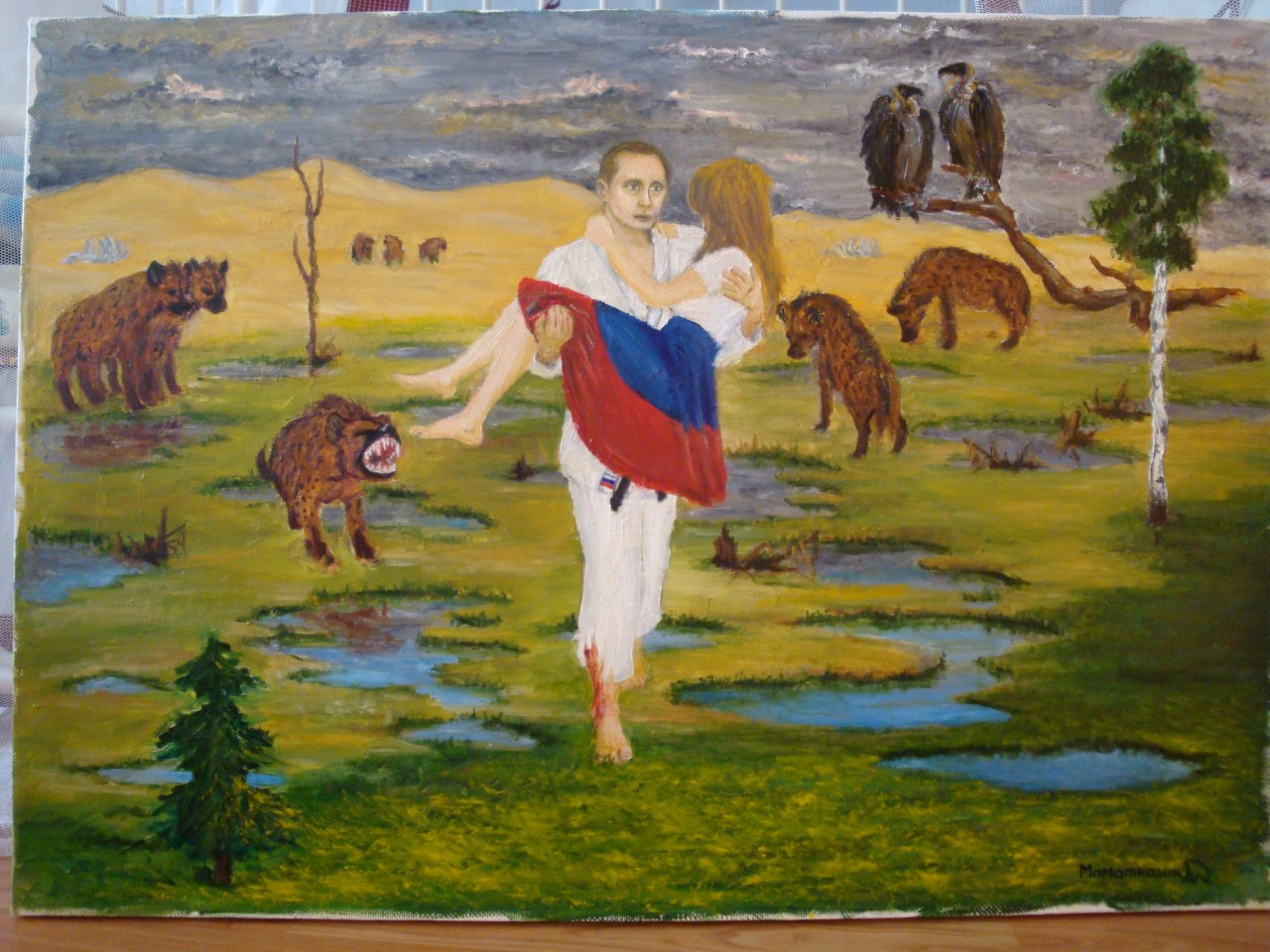 1280x960, 288 Kb / путин, россия, гиены, стервятники, красота, политота, кимоно, березки