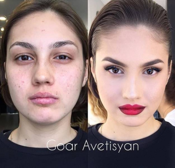 740x710, 269 Kb / макияж, фотошоп, до, после