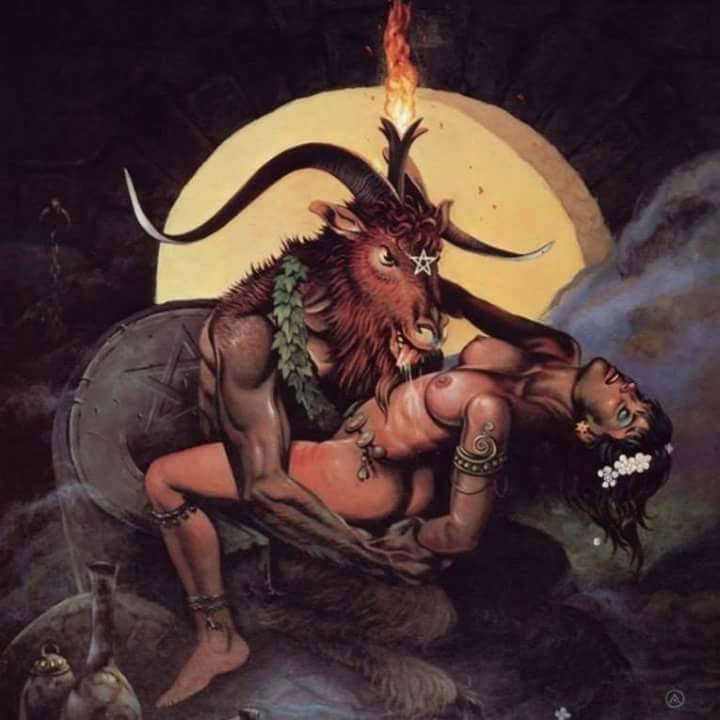 720x720, 40 Kb / женщина, Бафомет, секс, рисунок