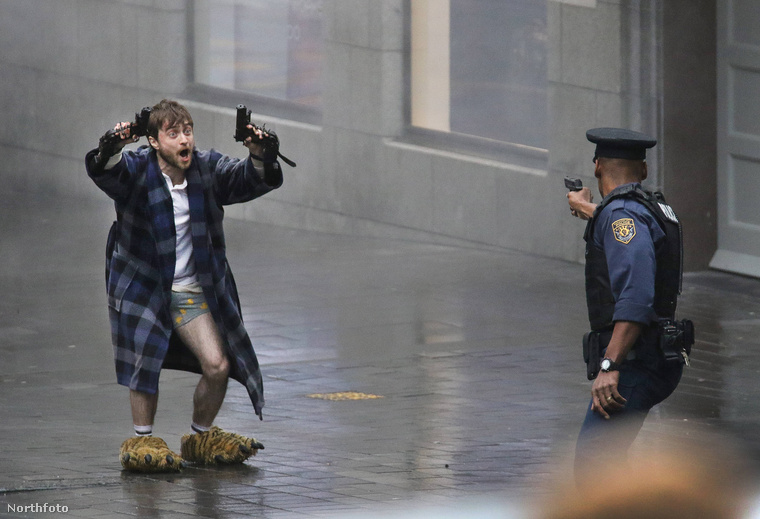 760x519, 135 Kb / Рэдклифф, пистолет, тигр, лапы, полицейский