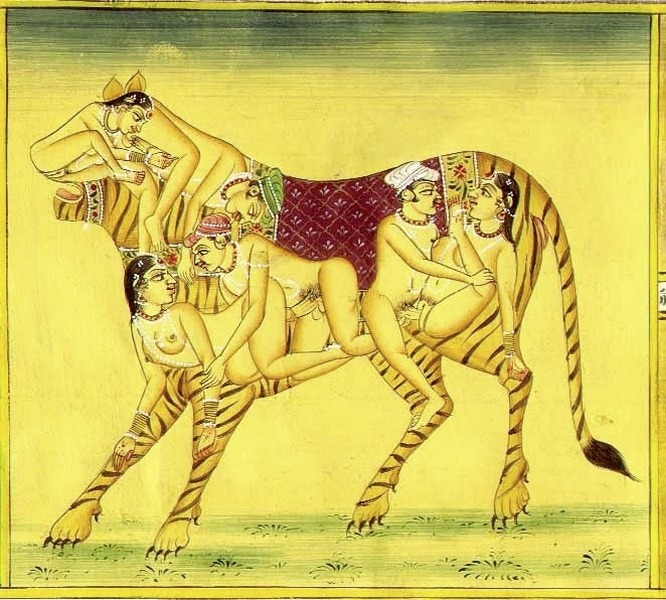 666x600, 140 Kb / зверь, нех, типатигр, индусы, секс, оргия, рисунок