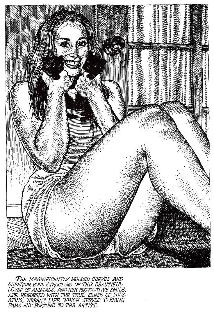 736x1073, 299 Kb / девка, котики, улыбка, художник, слава, рисунок