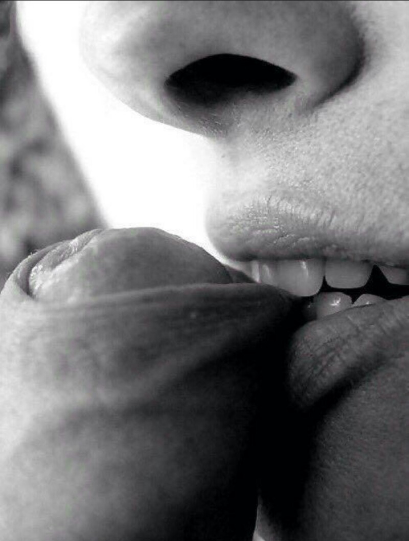 800x1058, 88 Kb / член, нос, губы, зубы, куснула, ч/б