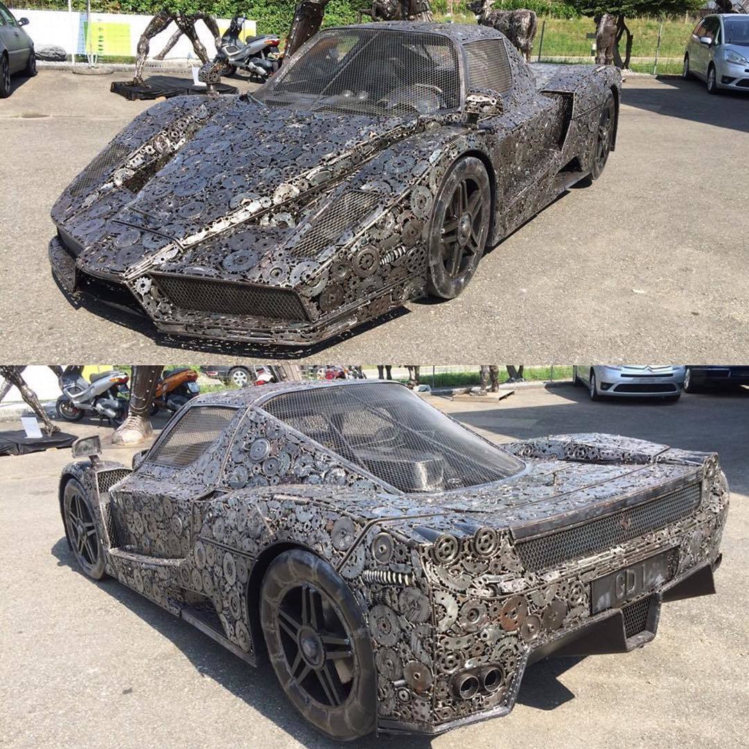 1080x1080, 269 Kb / ламбо, запчасти, скульптура, феррари