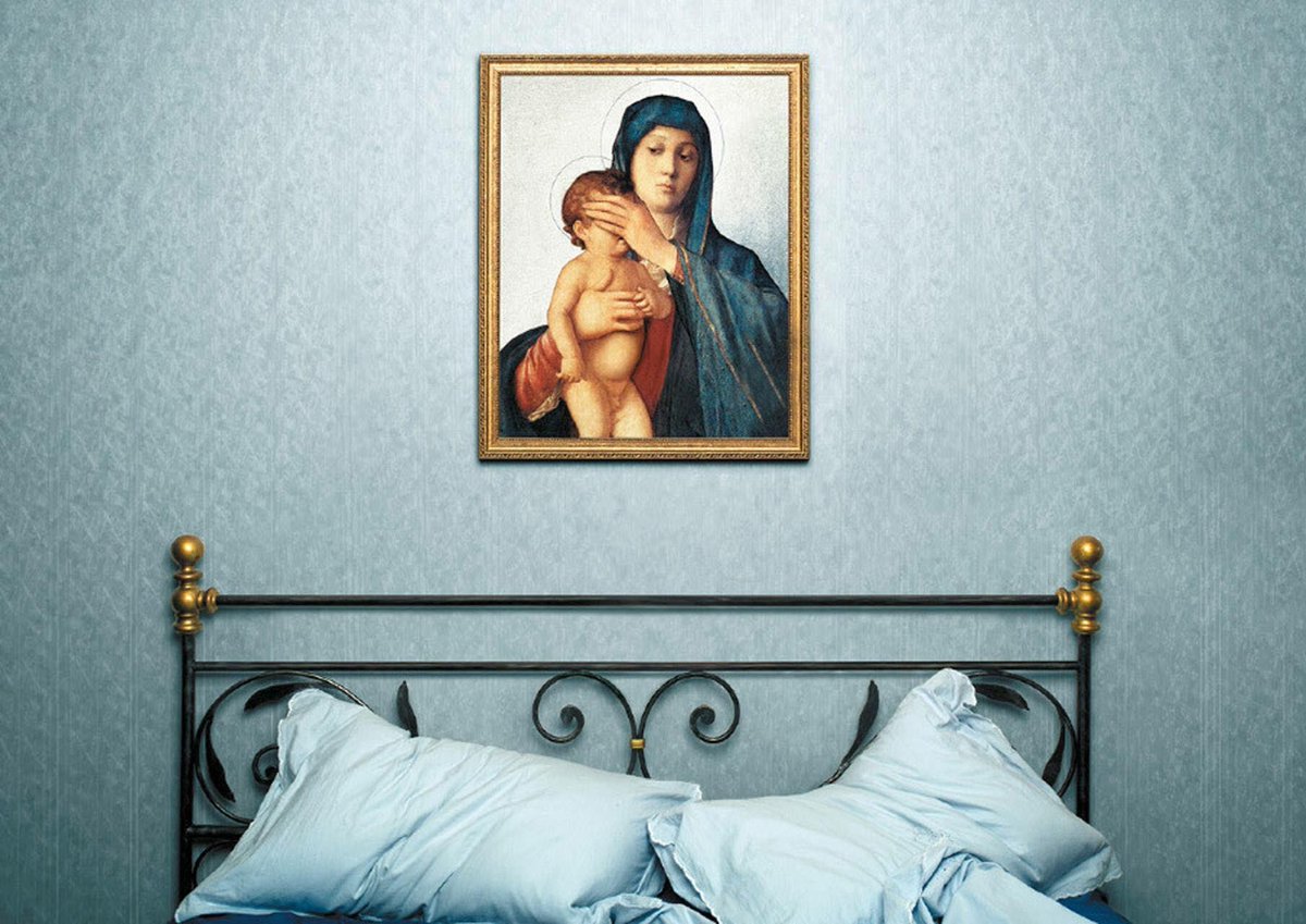 1200x849, 179 Kb / кровать, икона