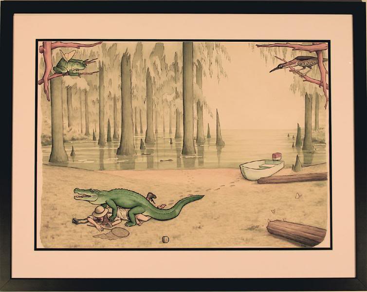 754x600, 58 Kb / сачок, бабочка, крокодил, лодка, лягушка, натуралист, секс