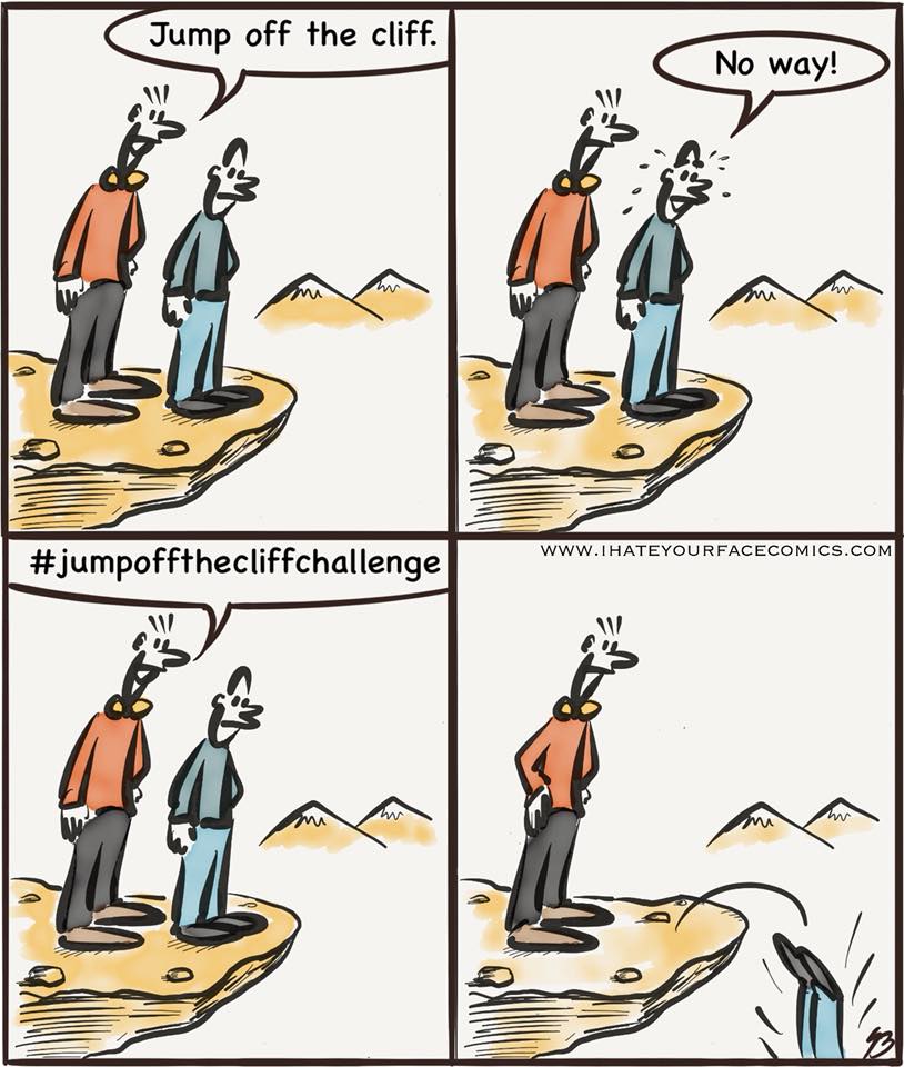 814x960, 101 Kb / утёс, скала, прыжок, челендж